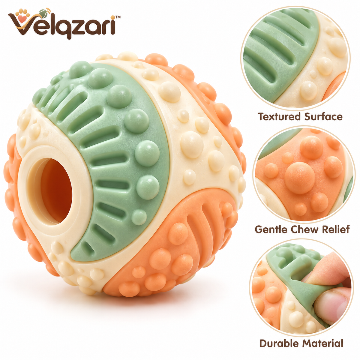 Velqzari™ Textured Chew Ball